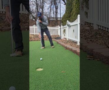 MERRY CHRISTMAS! #golf #duckhook #putt #sidesaddle #putting #green #hardwork #practice #golfshot