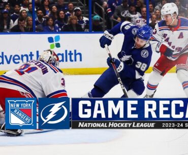 Rangers @ Lightning 12/30 | NHL Highlights 2023