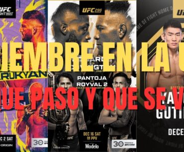 MMA PODCAST. DICIEMBRE del 2023 en UFC. Una Revision del Ultimo Mes del 2023 y lo proximo en la UFC.