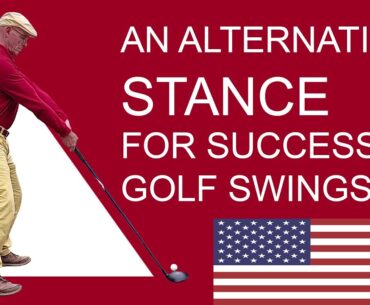 an alternative stance for successful golf swings (US)