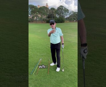 When you hit a pitch shot, you don’t want to take the club out and across your body.