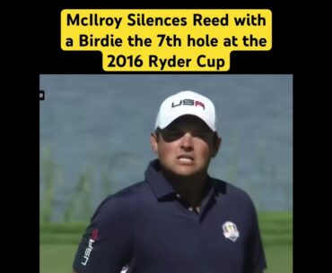 McIlroy Silences Patrick Reed 🇮🇪 ⚔️ 🇺🇸 ⛳️ #short