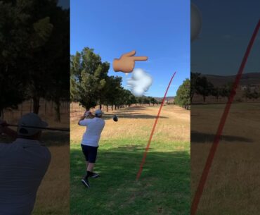 Golf Tee Shot In The Wind Gets Blown Over The Tree Lined Fairway #golf #golfer #golfshot #golfswing