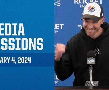 Detroit Lions coordinators meet with the media | January 4, 2024