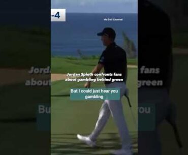 Oops 😅 Jordan Spieth spoke up after hearing spectators gamble during the 2023 Sentry