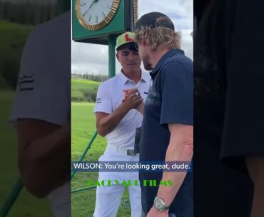 Owen Wilson at The Sentry Golf Tournament with Rickie Fowler and Max Homa #shorts #golf #pga