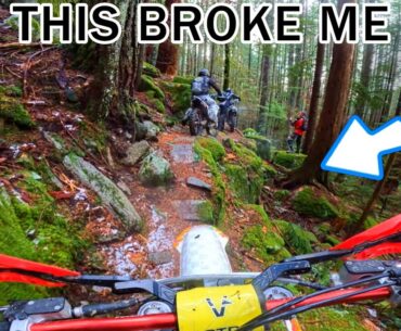 Snowy Enduro Dirt Bike Trail Broke My Bike and Mind. S4E1