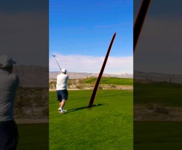 SYRACUSE FIREFIGHTER Tim giving this tee shot a yell #golf #shorts