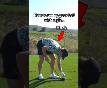 HOW TO TEE UP YOUR BALL WITH STYLE! #golf #golfer #golfers #golfshorts #shorts