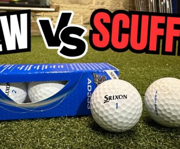 NEW GOLF BALL VS SCUFFED GOLF BALL TEST... | 2024 SRIXON AD333