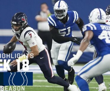 Houston Texans vs. Indianapolis Colts | 2023 Week 18 Game Highlights
