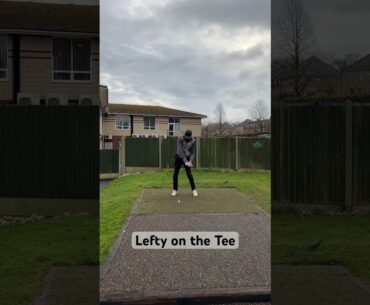 Lefty on the Tee, hole 1 at Gills #ctgolf #golf #golfswing #golfer #lefty #1st #hole #teeshot