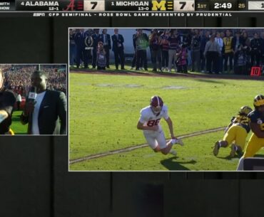 Pat McAfee LIVID after Alabama punter gets hit and doesn't get the call | ESPN College Football