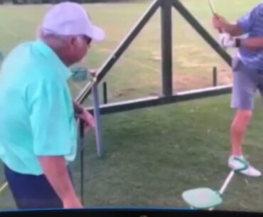 Jimmy Ballard Golf Swing - Two Split Grip Practice Swings Before Each Shot