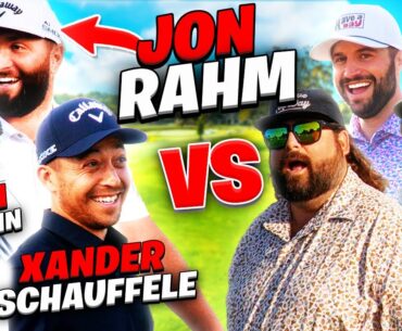 WORLD'S BEST GOLFERS CHALLENGED US TO A MATCH! (Jon Rahm, Xander Schauffele, Adam Hadwin)