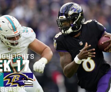 Miami Dolphins vs. Baltimore Ravens | 2023 Week 17 Game Highlights