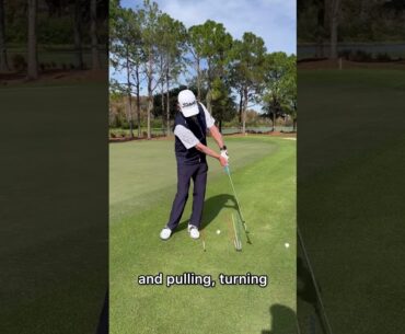 The low spinner. A popular short game shot on Tour today.