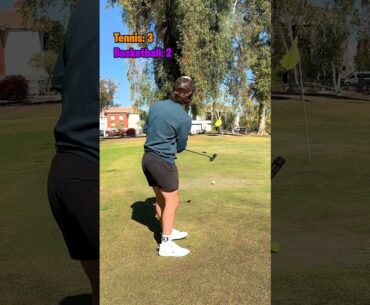 I Golfed With a BASKETBALL (Tennis vs. Basketball)