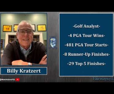 The State Of Golf- PGA Tour Winner Billy Kratzert Interview
