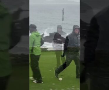 Pebble Beach Crazy Shot #golf #golfer #funny #golfing #golfswing #comedy #fyp #fypシ #golftiktok