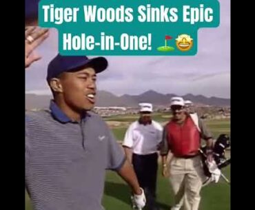 Tiger Woods Sinks Epic Hole-in-One! ⛳️🤩 #golf #short #pga
