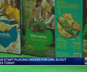 You can start placing Girl Scout cookie orders