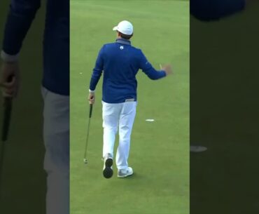 The winning putt for Matt Fitzpatrick at the 2023 #dunhilllinks
