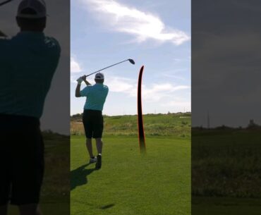 DESERT GOLF | Firefighter Steve fading this tee shot too much #golf #shorts