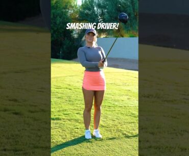 @HaileyOstromGolf smashing driver #golf
