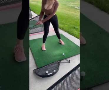 She has a big personality 😂.....#golf #golfbabe #golfgirl #golftiktok #fyp #golfswing #golflife #hot