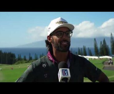 Akshay Bhatia Saturday Day 3 Flash Interview 2024 The Sentry © PGA Tour