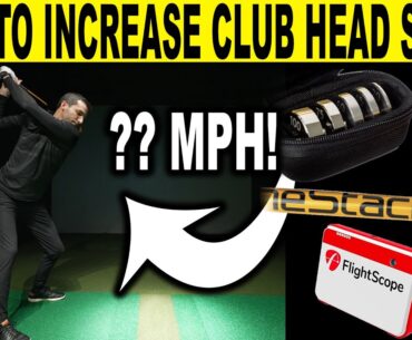 How to Increase Club Head Speed! Flightscope MEVO+ & The Stack! (FIRST LOOK)