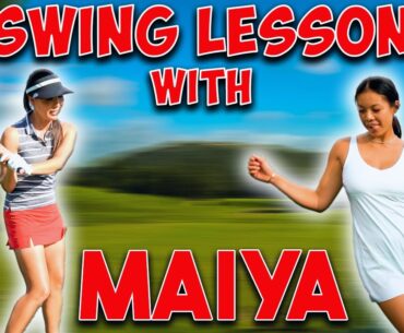 Swing Lesson + Range Sesh || Shee Golfs