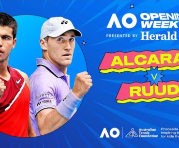 LIVE | Carlos Alcaraz v Casper Ruud | Opening Week | Australian Open 2024