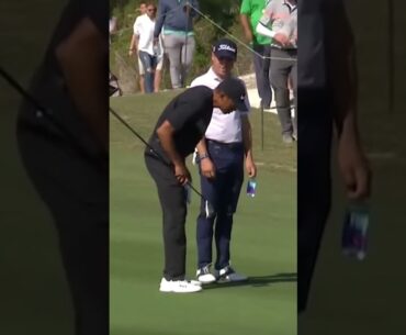 남자끼리  필드가면 꼭 하는장난ㅋㅋㅋㅋ(저스틴 놀리는 타이거)#golf #tiger #shorts
