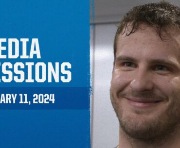 Detroit Lions players meet with the media | January 11, 2024