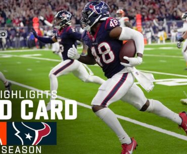 Cleveland Browns vs. Houston Texans Game Highlights | NFL 2023 Super Wild Card Weekend