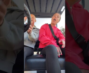 Vibin on the golf cart with @itsreesefitz  #fun #foryou #friends
