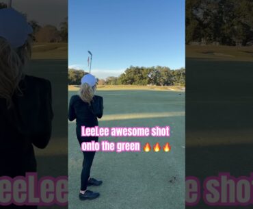 LeeLee awesome shot onto the green 🔥#golfgirl #golf #golfer #golflife #golfing #golflove #golfday