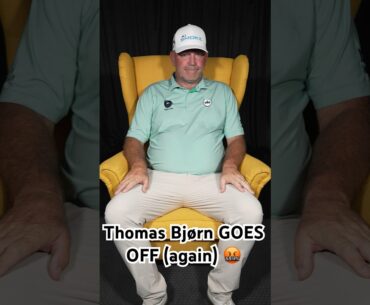 Thomas Bjørn was NOT happy as he rejoined The Green Room 🤬