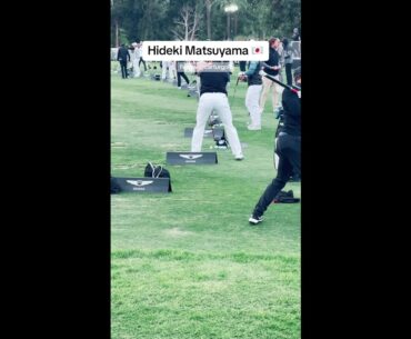 🔴 POV Hideki Matsuyama Warming Up #shorts #hidekimatsuyama #golfswing