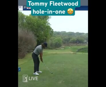Tommy Fleetwood hole-in-one 🤩 #short #golf