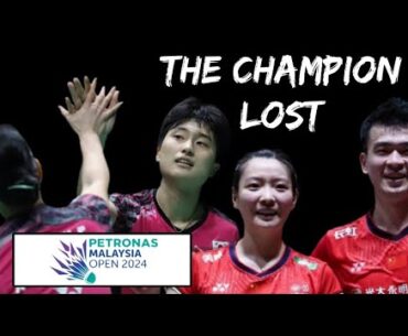 The champion lost‼️Kim won ho/Jeong na eun vs Zheng /Huang, Badminton Malaysia Open 2024