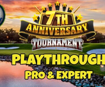 PRO & EXPERT Playthrough, Hole 1-9 - 7th Anniversary Tournament! *Golf Clash Guide*