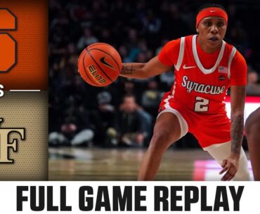 Syracuse vs. Wake Forest Full Game Replay | 2023-24 ACC Women’s Basketball