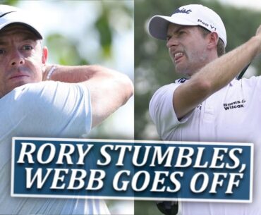 Rory Stumbles, Webb Goes Off-Fairways of Life w Matt Adams-Mon Jan 15