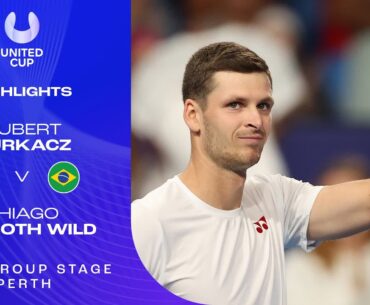 Hubert Hurkacz v Thiago Seyboth Wild Highlights | United Cup 2024 Group A