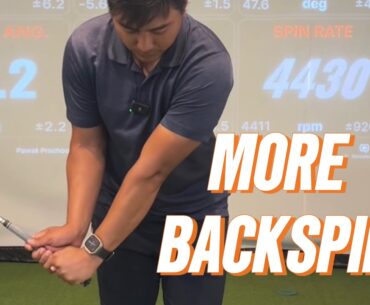 How to get more backspin??