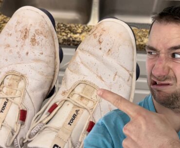 How to clean your golf shoes.