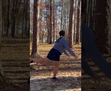 Oh you know… just breaking in my @Latitude64 Honor 😅 #playdiscgolf #frisbeegolf